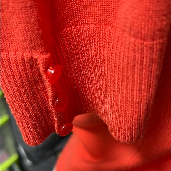 Orange Knitted Cardigan - Picture 3 of 6